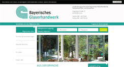 Desktop Screenshot of glaserhandwerkbayern.de
