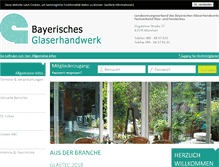 Tablet Screenshot of glaserhandwerkbayern.de